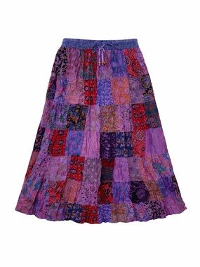 Hippie Forever Handmade Patchwork Skirt Womens SZ OS Enchanted Dreamy Boho Fairy